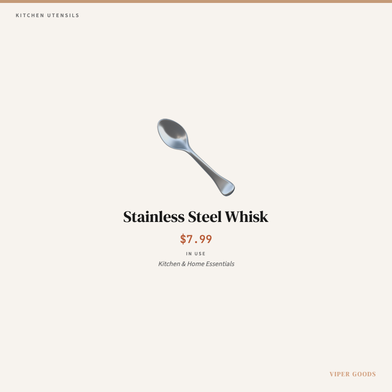 Stainless Steel Whisk — Lifestyle