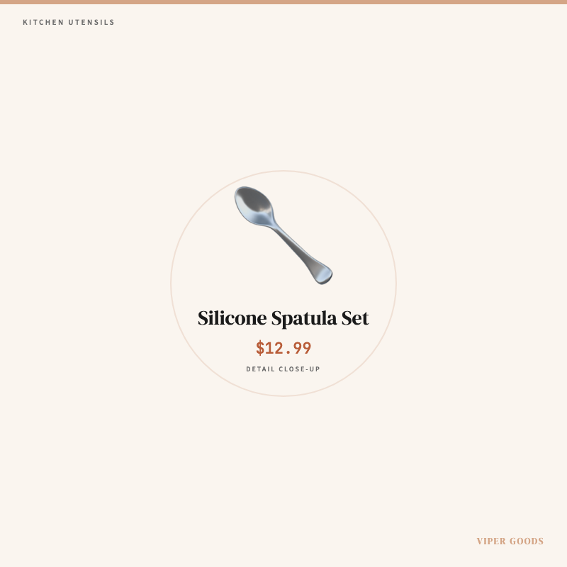 Silicone Spatula Set — Detail