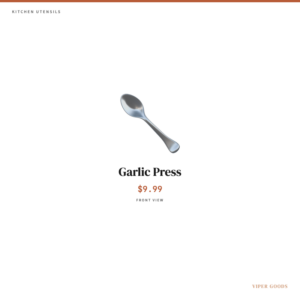 Garlic Press — Front