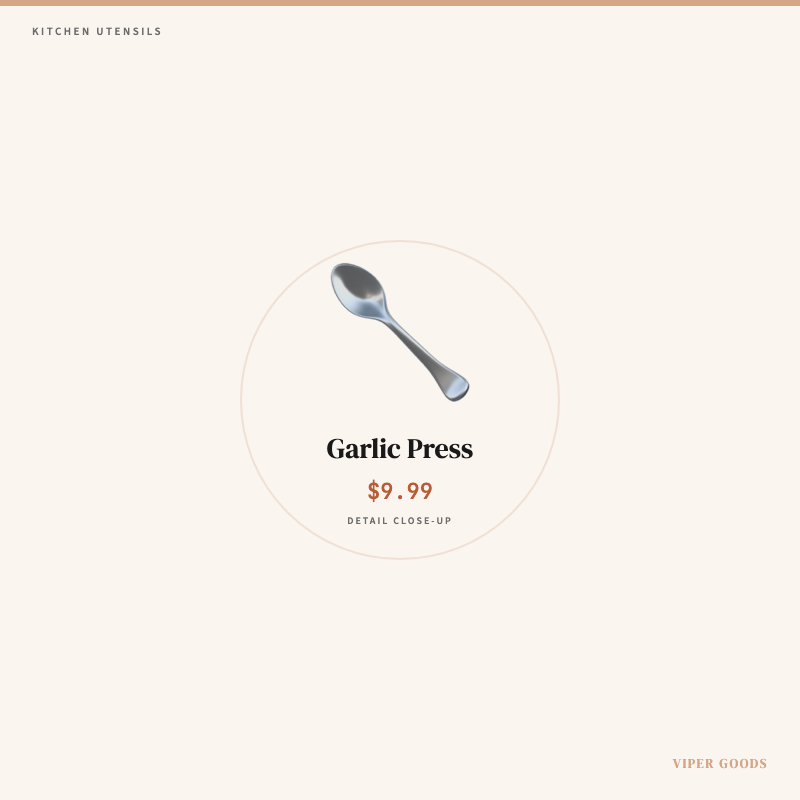 Garlic Press — Detail