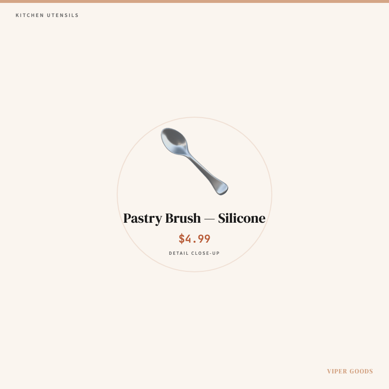 Pastry Brush — Silicone — Detail
