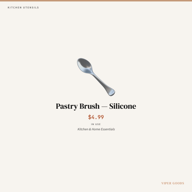 Pastry Brush — Silicone — Lifestyle