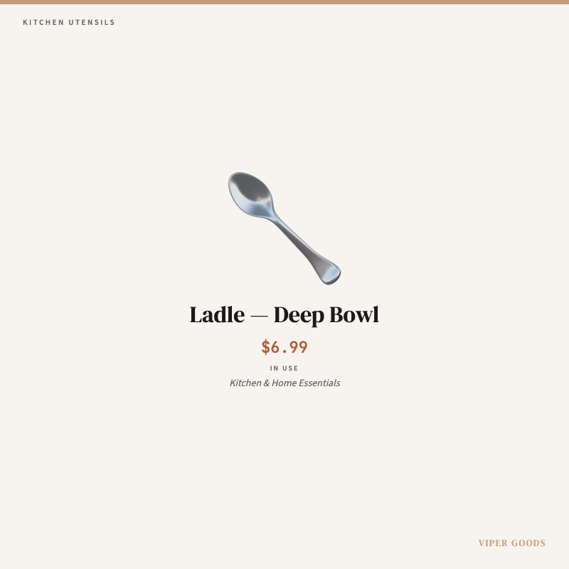 Ladle — Deep Bowl — Lifestyle