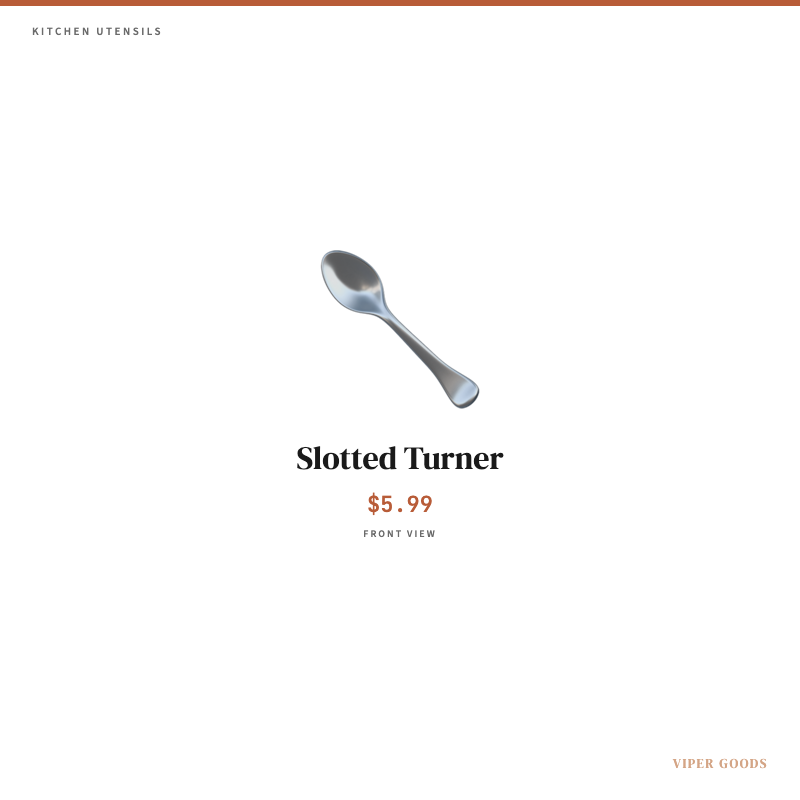 Slotted Turner — Front