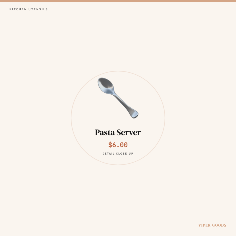 Pasta Server — Detail