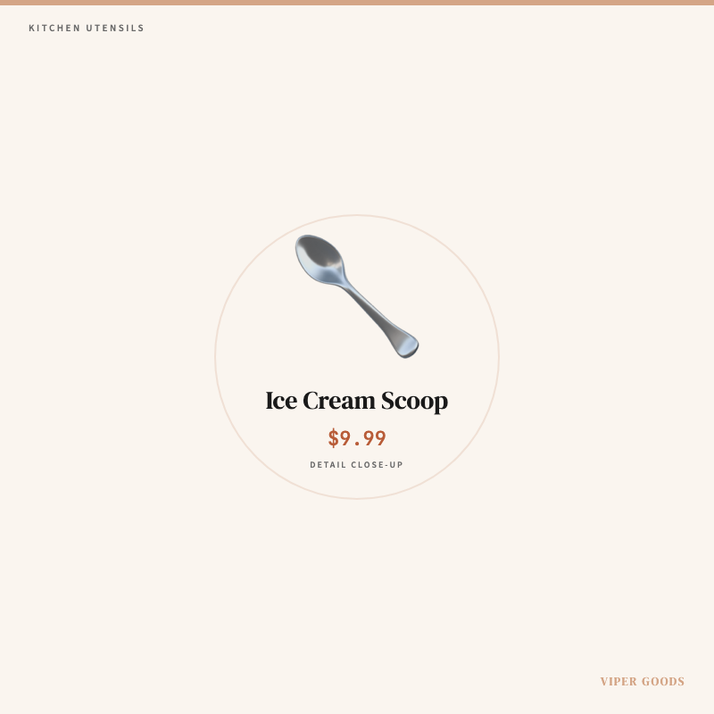 Ice Cream Scoop — Detail