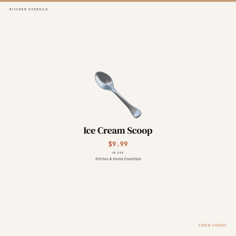 Ice Cream Scoop — Lifestyle