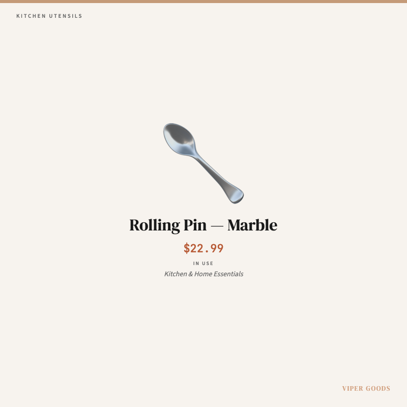 Rolling Pin — Marble — Lifestyle
