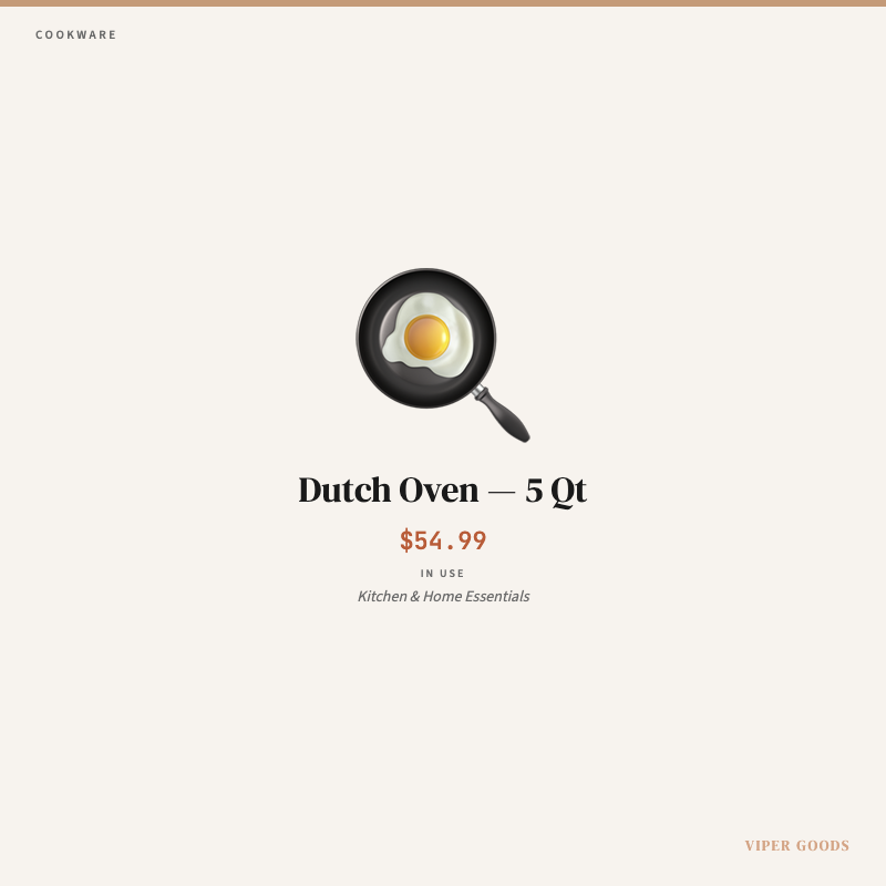 Dutch Oven — 5 Qt — Lifestyle