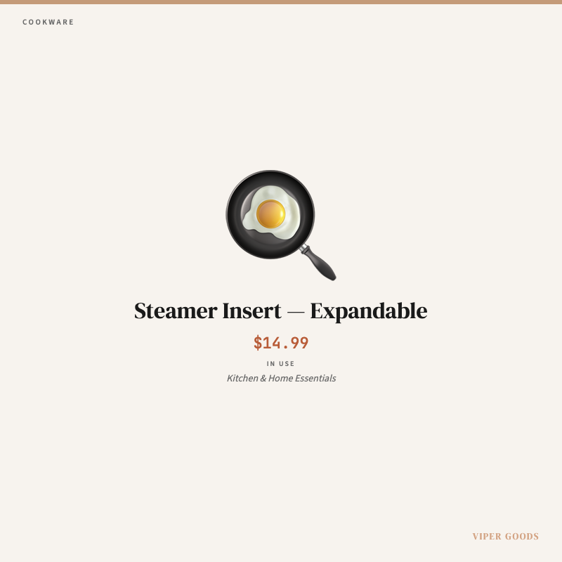 Steamer Insert — Expandable — Lifestyle