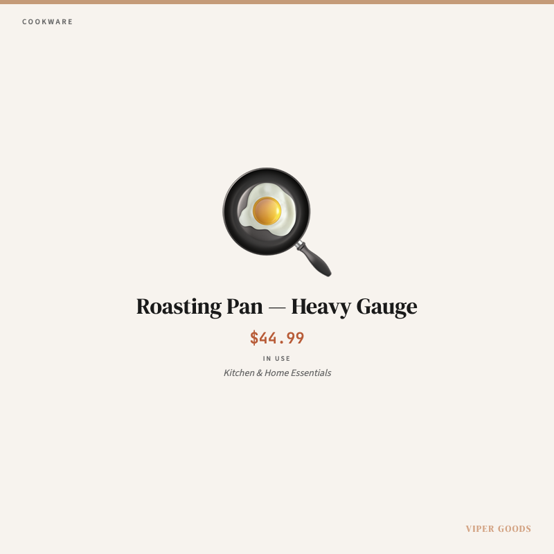 Roasting Pan — Heavy Gauge — Lifestyle