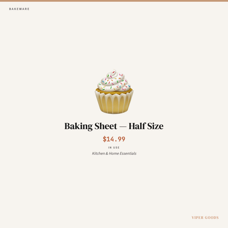 Baking Sheet — Half Size — Lifestyle