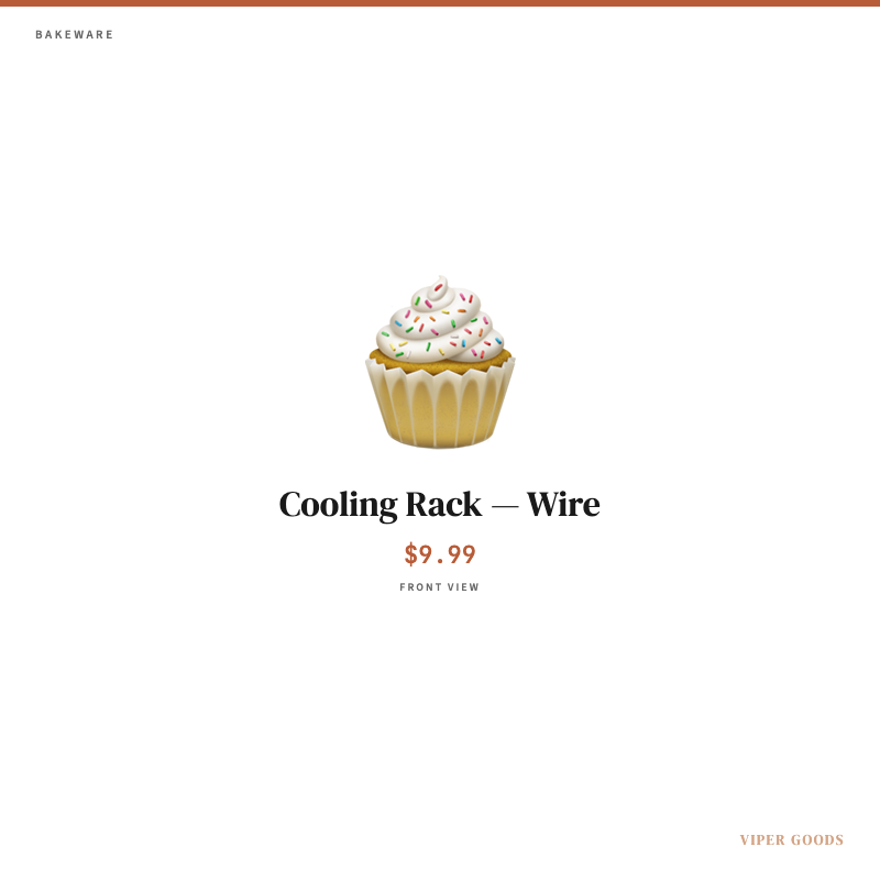 Cooling Rack — Wire — Front