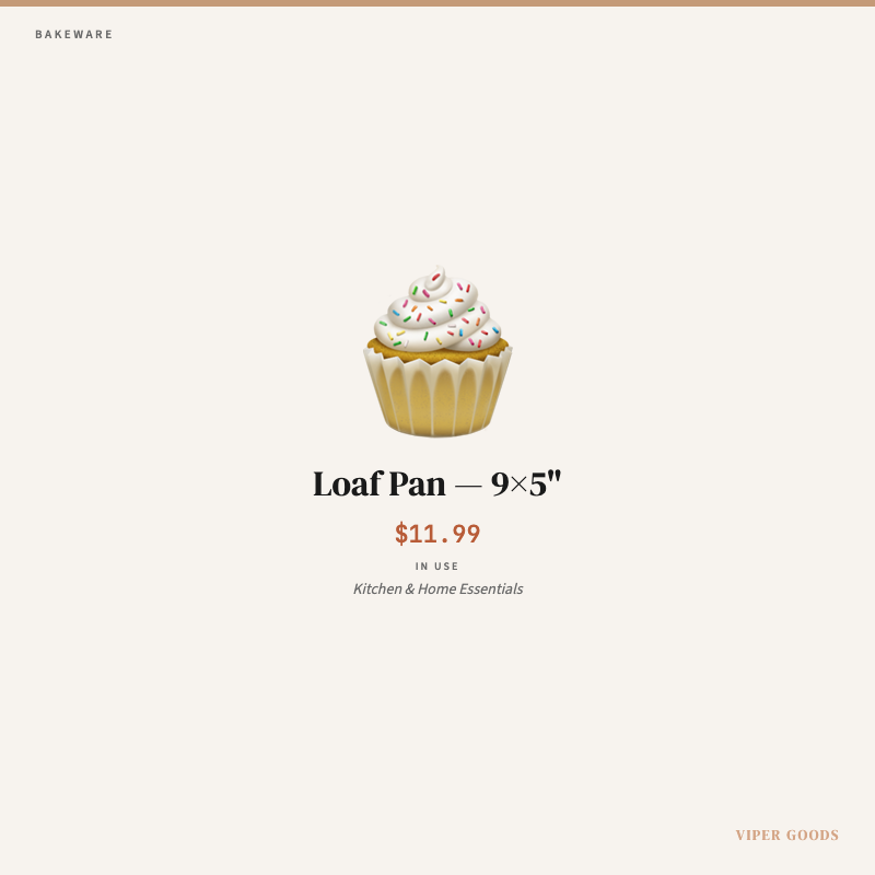 Loaf Pan — 9×5" — Lifestyle