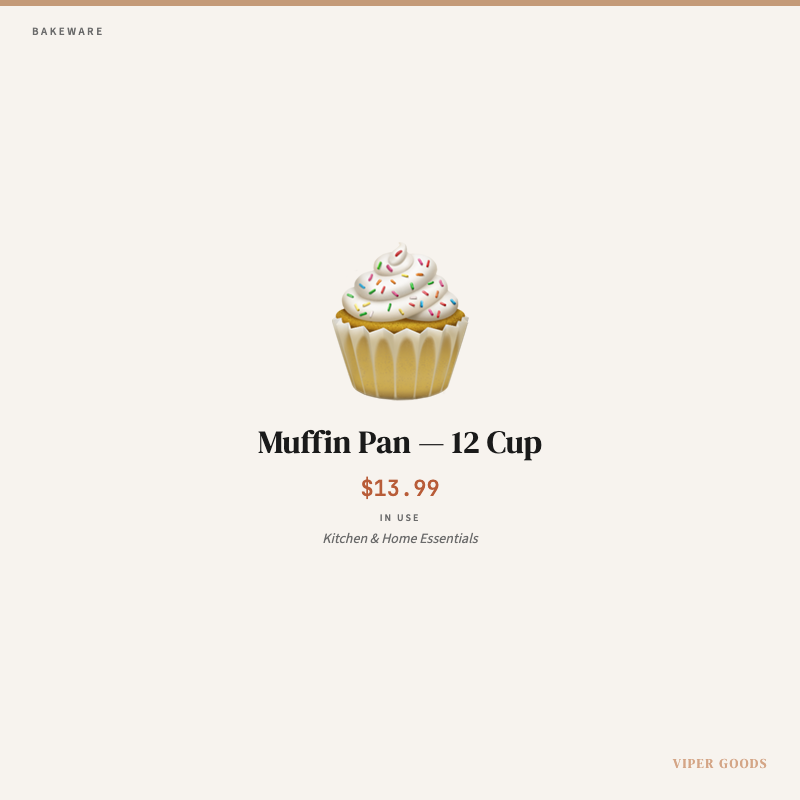 Muffin Pan — 12 Cup — Lifestyle
