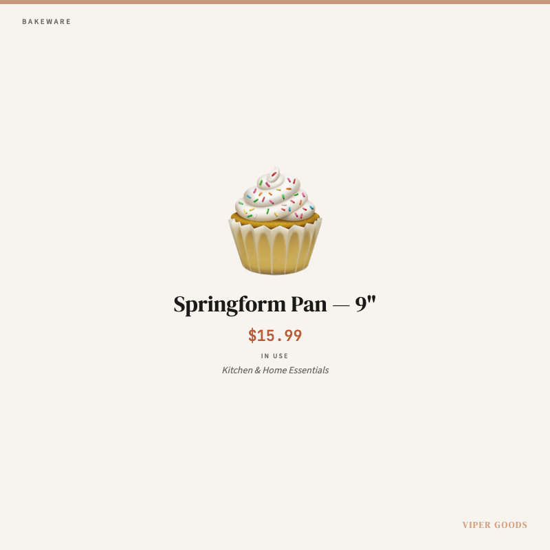 Springform Pan — 9" — Lifestyle