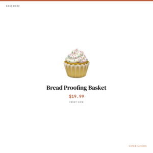 Bread Proofing Basket — Front