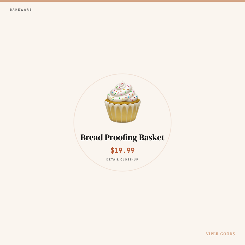 Bread Proofing Basket — Detail