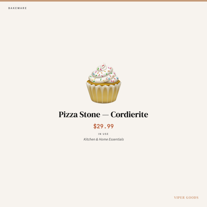 Pizza Stone — Cordierite — Lifestyle