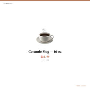 Ceramic Mug — 16 oz — Front