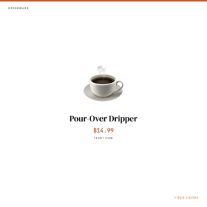 Pour-Over Dripper — Front