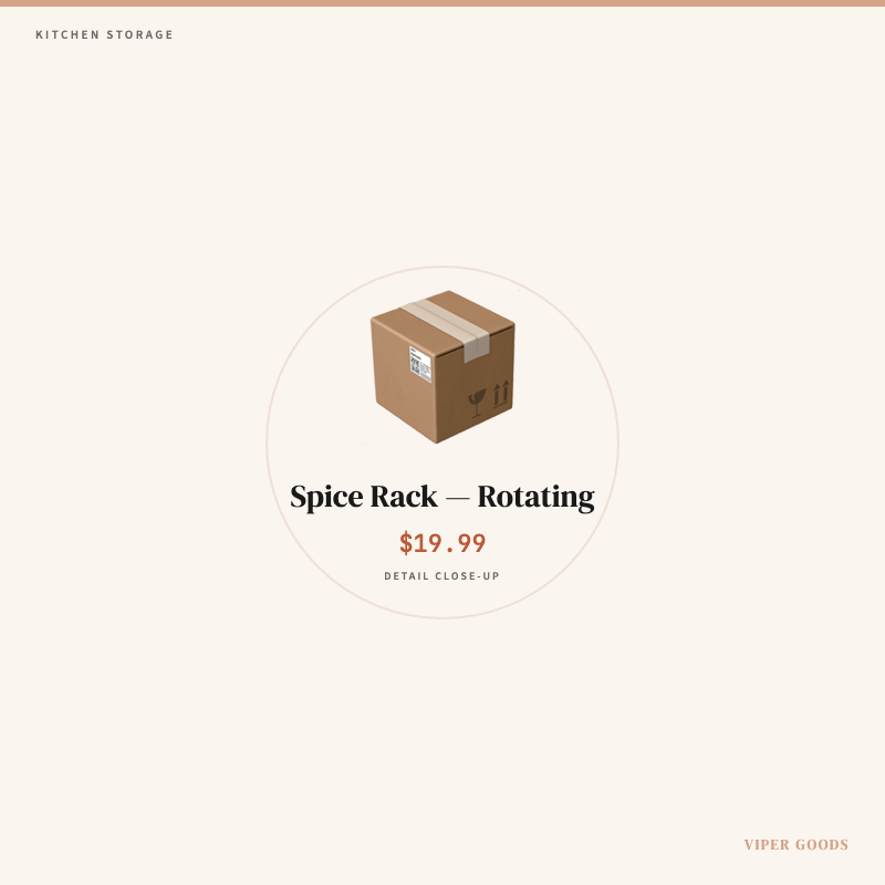 Spice Rack — Rotating — Detail