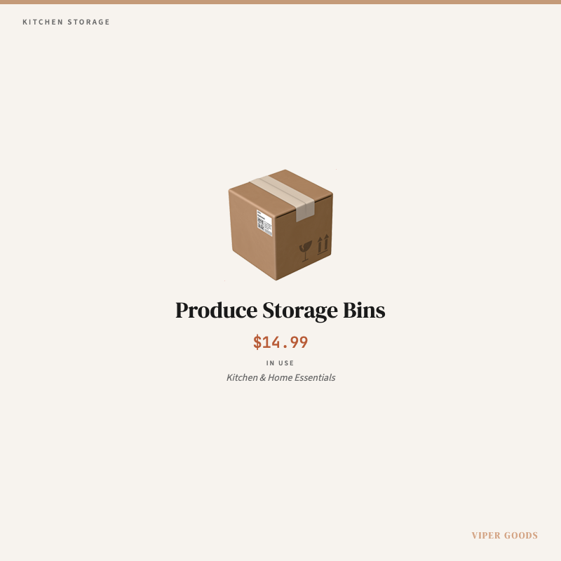 Produce Storage Bins — Lifestyle