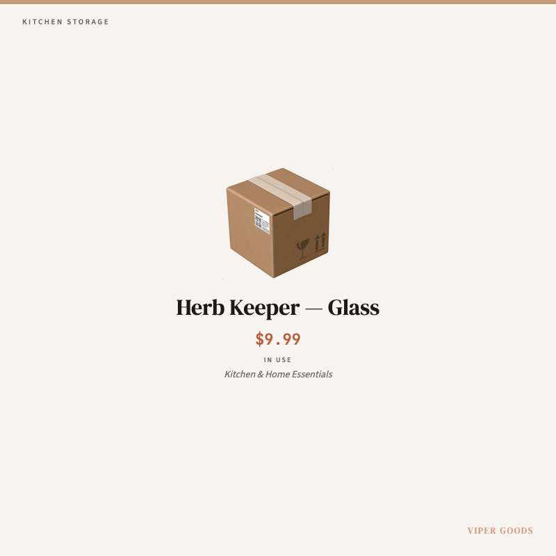 Herb Keeper — Glass — Lifestyle