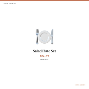 Salad Plate Set — Front