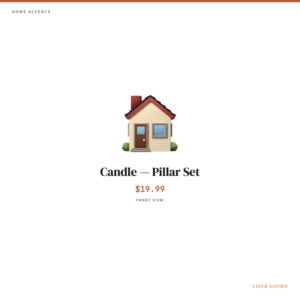 Candle — Pillar Set — Front