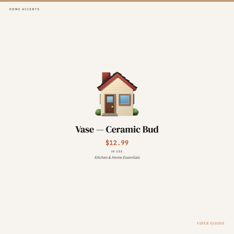 Vase — Ceramic Bud — Lifestyle