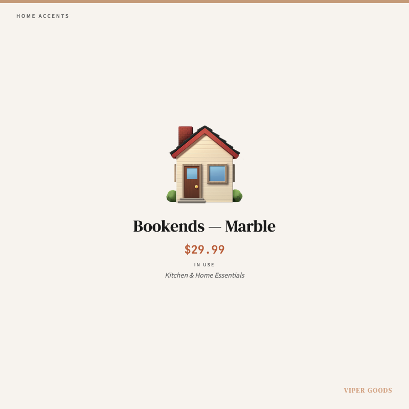 Bookends — Marble — Lifestyle