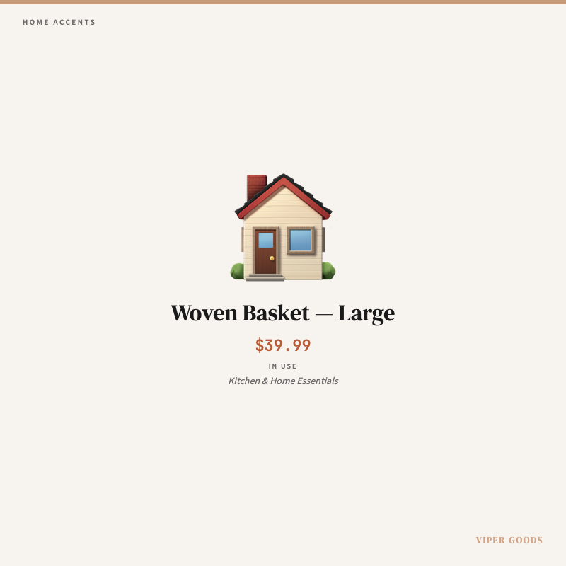 Woven Basket — Large — Lifestyle