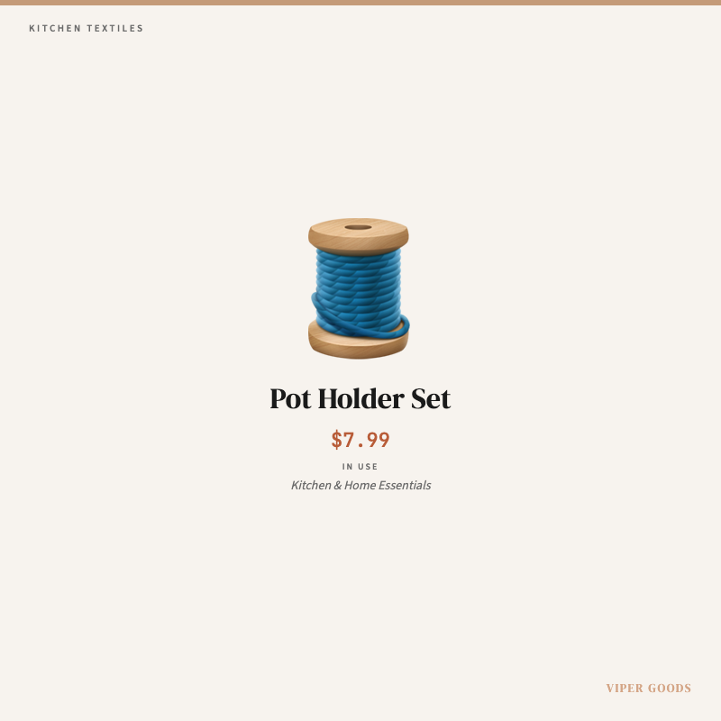 Pot Holder Set — Lifestyle