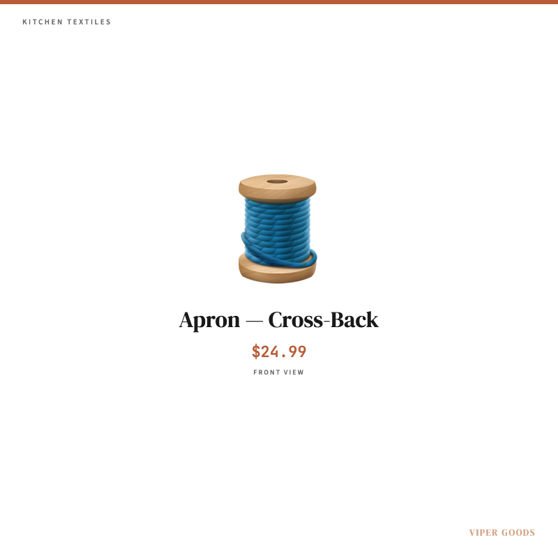 Apron — Cross-Back — Front