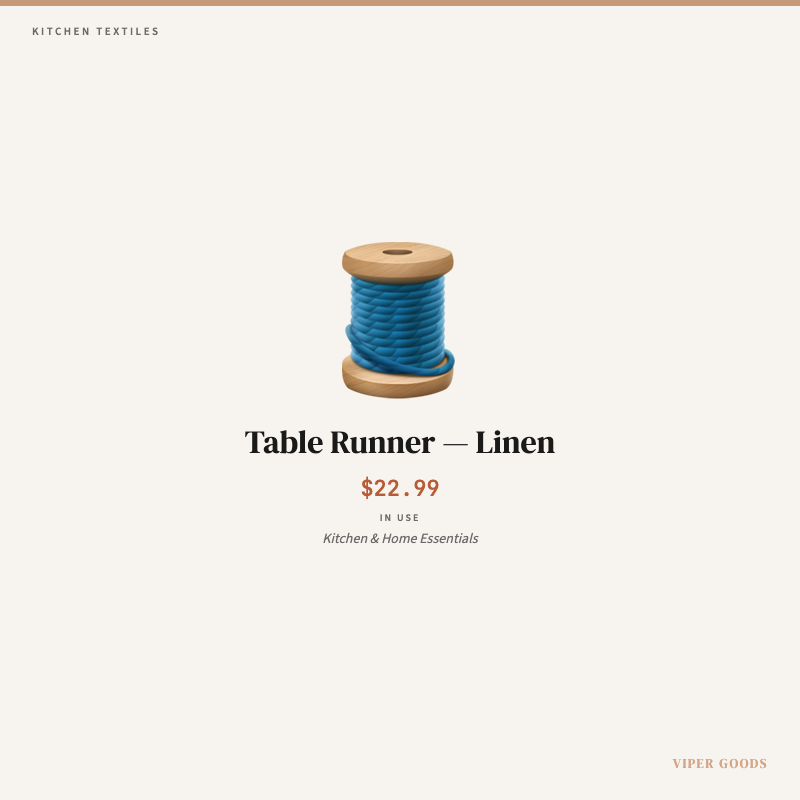 Table Runner — Linen — Lifestyle
