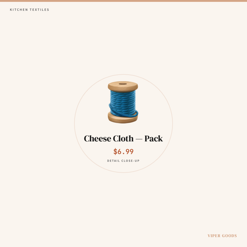 Cheese Cloth — Pack — Detail