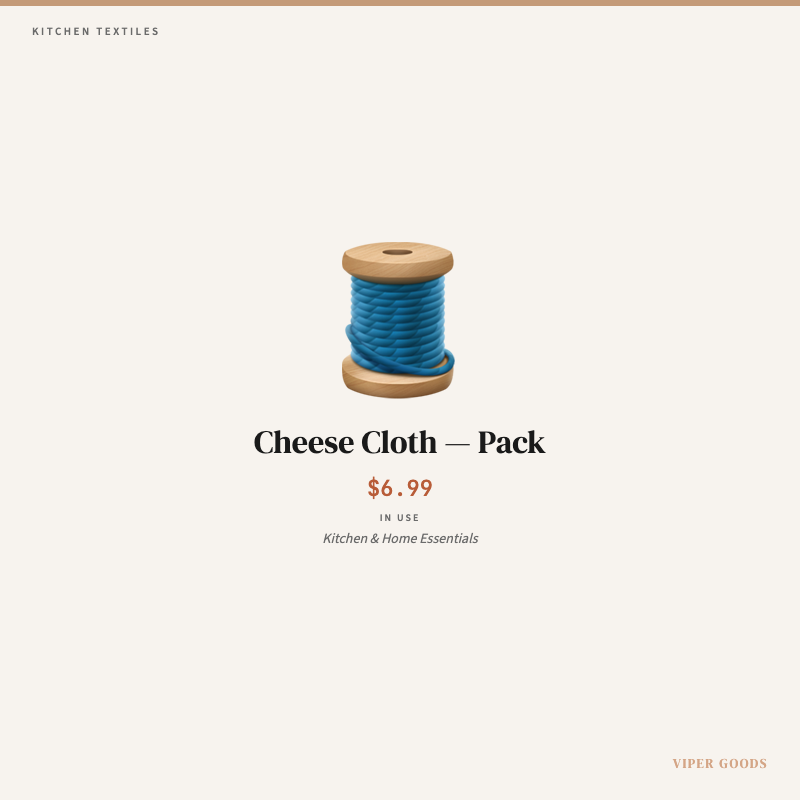 Cheese Cloth — Pack — Lifestyle