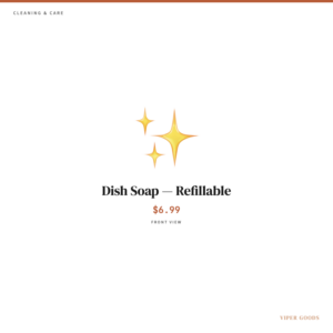 Dish Soap — Refillable — Front