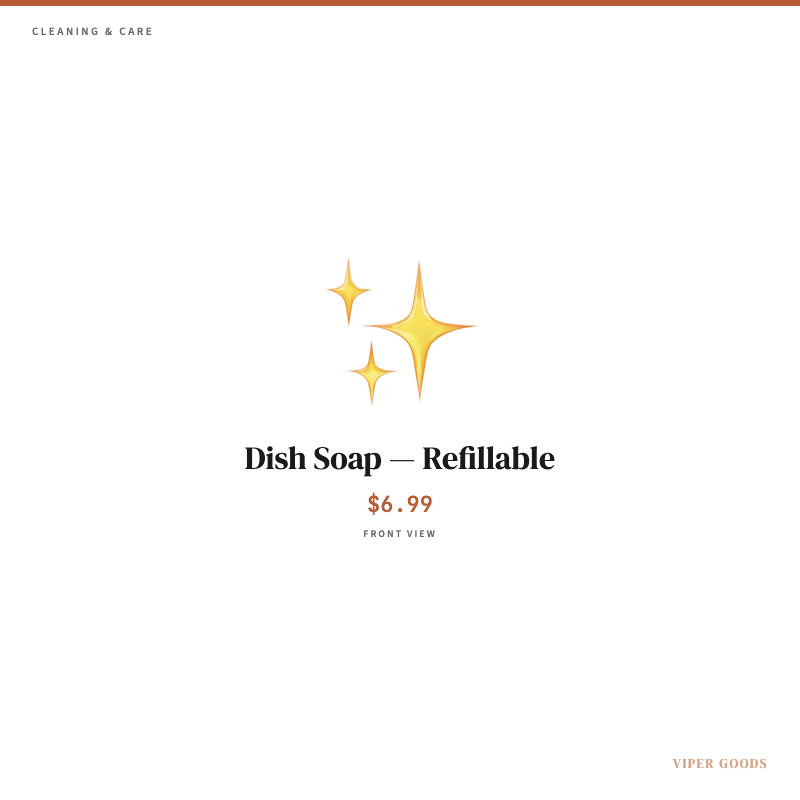 Dish Soap — Refillable — Front