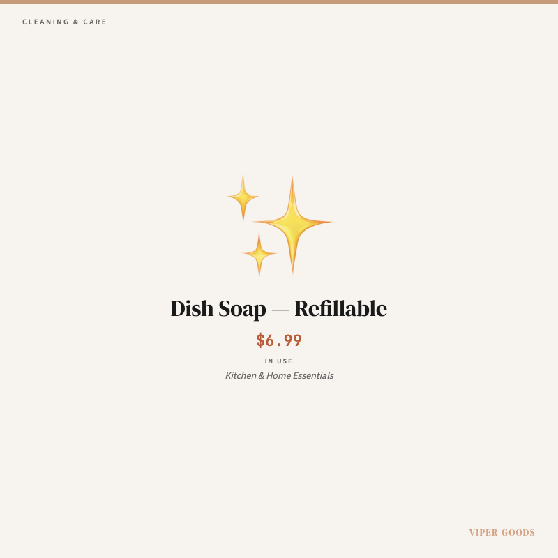 Dish Soap — Refillable — Lifestyle