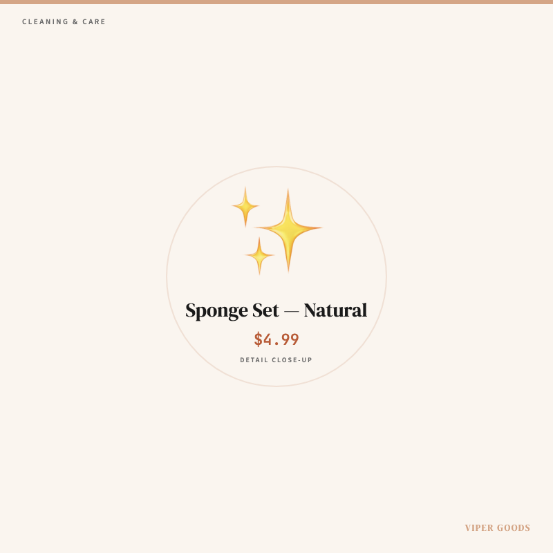 Sponge Set — Natural — Detail