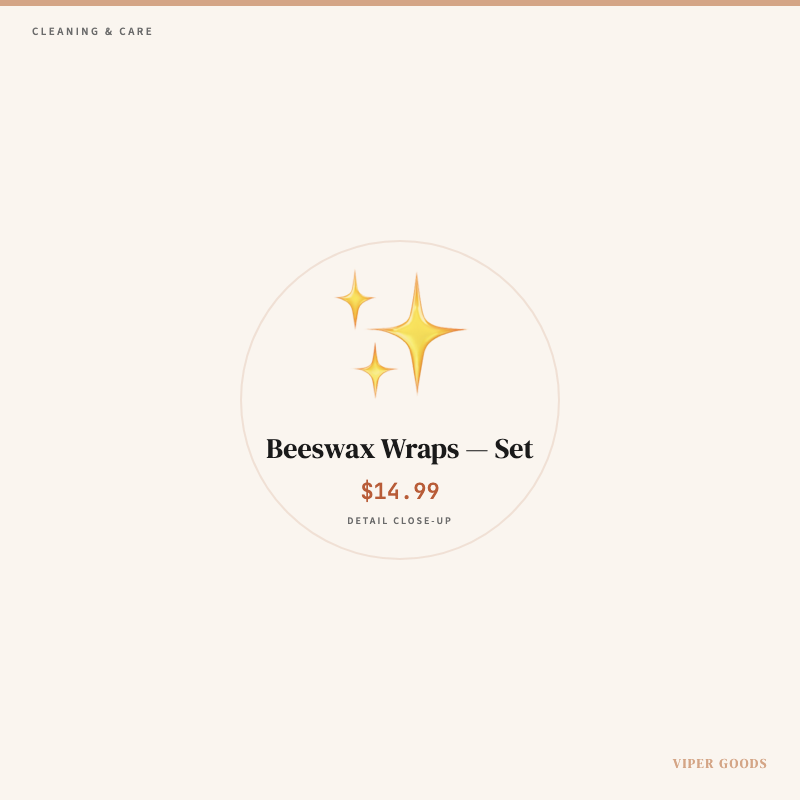 Beeswax Wraps — Set — Detail