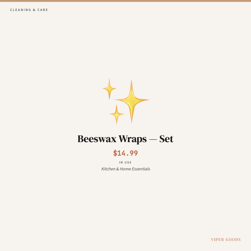 Beeswax Wraps — Set — Lifestyle
