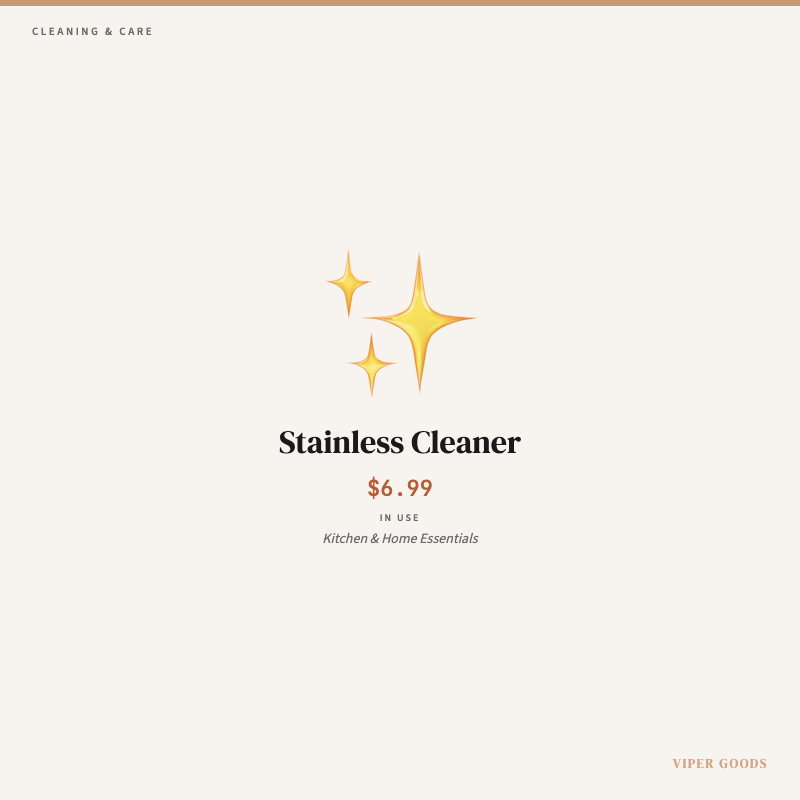 Stainless Cleaner — Lifestyle