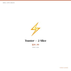 Toaster — 2-Slice — Front