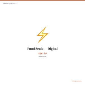 Food Scale — Digital — Front