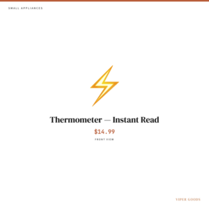 Thermometer — Instant Read — Front