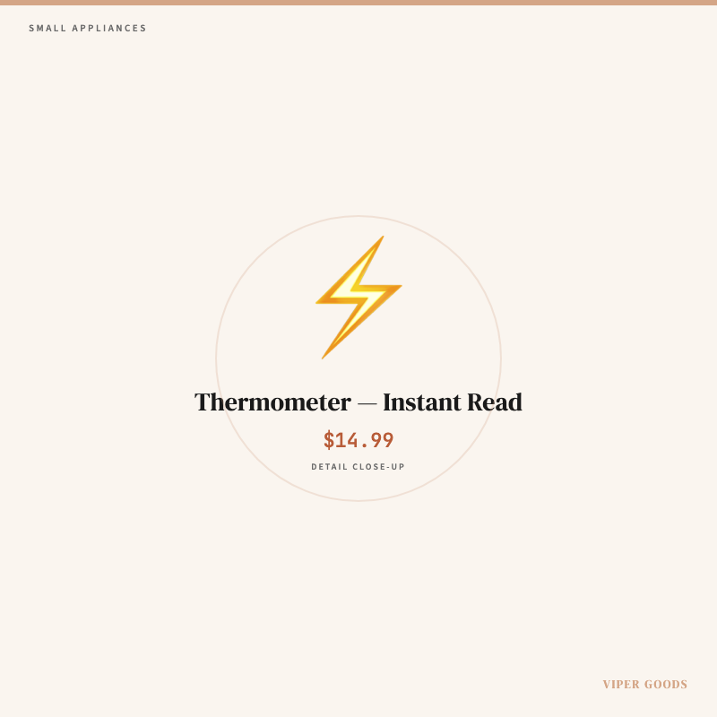 Thermometer — Instant Read — Detail