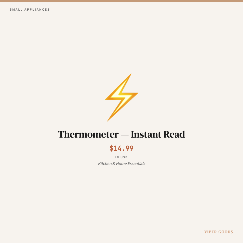 Thermometer — Instant Read — Lifestyle